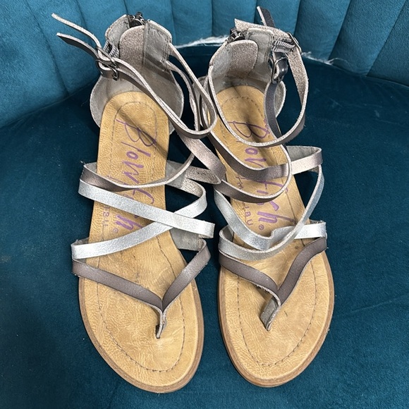 Blowfish Bungalow Pewter Sandals Size‎ 7.5 - Picture 3 of 6